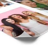 Poster Collage de photos d'amis moderne Simple (Coin)