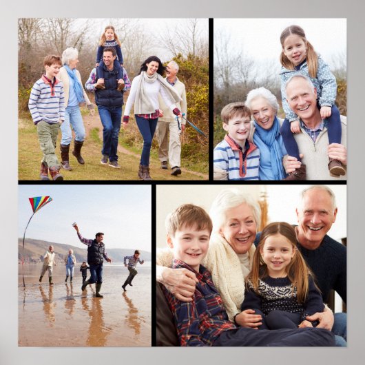 Poster Collage de photos de famille (Devant)