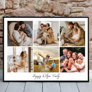 Poster Collage de photos de famille bande photo