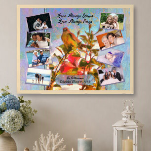 Poster Collage de photos de famille Oiseau tropical 2338