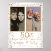 Poster Collage de photos de l'anniversaire de mariage bie (Devant)