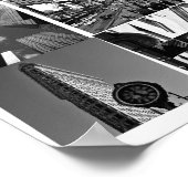 Poster Collage de photos de New York City, blanc (Coin)