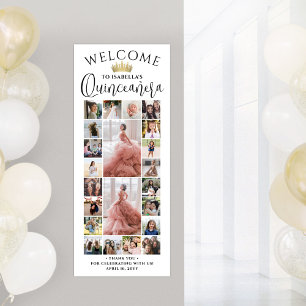 Poster Collage de photos de Quinceañera pour un 15e anniv