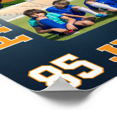 Poster Collage de photos d'équipe de baseball au lycée (Coin)