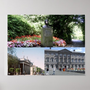 Poster Collage de photos d'Irlande, Dublin