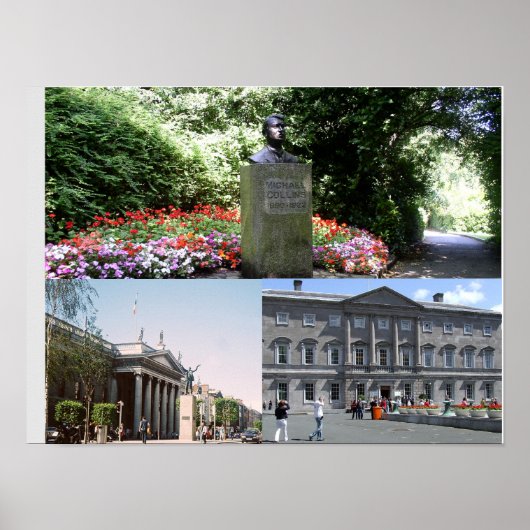 Poster Collage de photos d'Irlande, Dublin (Devant)
