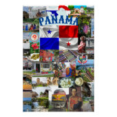 Poster Collage de photos du Panama (Devant)