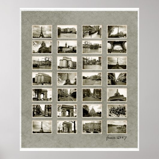 Poster Collage de photos en français (Devant)