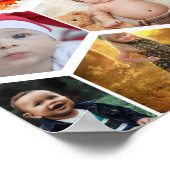 Poster Collage de photos en hexagone (Coin)