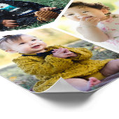 Poster Collage de photos en hexagone (Coin)