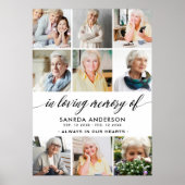 Poster Collage de photos en mémoire affectueuse (Devant)