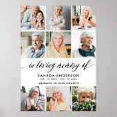 Poster Collage de photos en souvenir affectueux (Devant)