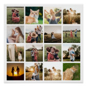 Poster Collage de photos Famille personnalisée (Devant)