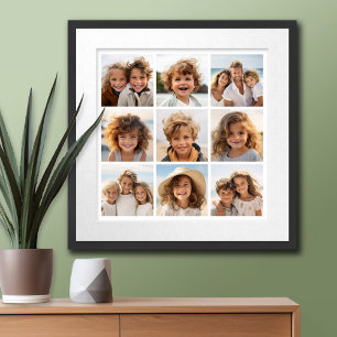 Poster Collage de photos Instagram avec 9 photos