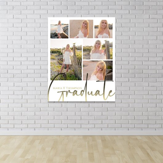 Poster Collage de photos multiples Script de fin d'études