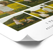 Poster Collage de photos personnalisé pour couple moderne (Coin)