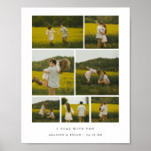 Poster Collage de photos personnalisé pour couple moderne (Devant)