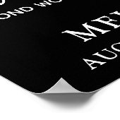 Poster Collage de photos personnalisé pour funérailles mé (Coin)