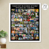 Poster Collage de photos personnalisé simple 70