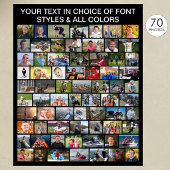 Poster Collage de photos personnalisé simple 70