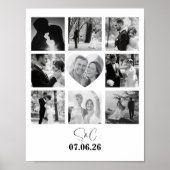 Poster Collage de photos personnalisées Un cadeau unique (Devant)