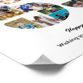 Poster Collage de photos pour la fête d'anniversaire 53 a (Coin)