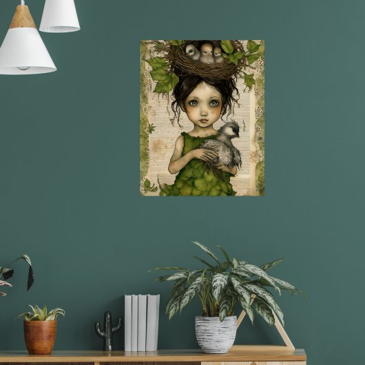 Poster Collage de poupées de nid d'oiseaux (Salon 1)