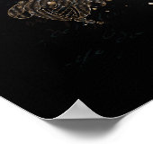 Poster Collage de poutres vert (Coin)