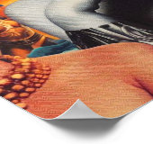 Poster Collage de science-fiction pour femme rétro (Coin)