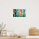 Poster Collage de sirènes d'affiche (Cuisine)