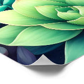 Poster Collage de succulents colorés (Coin)