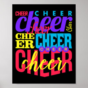 Poster Collage de typographie Cheerleader de Cheer Cheerl
