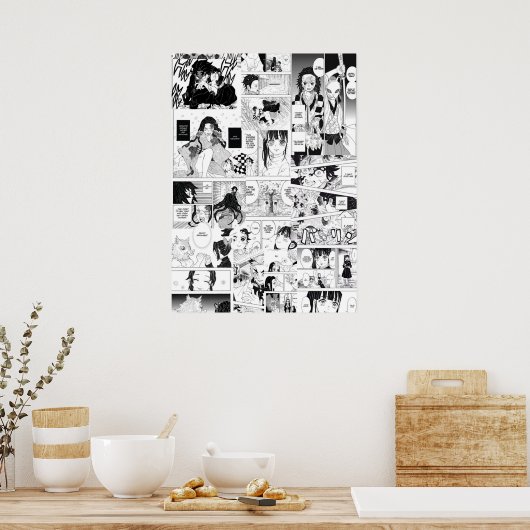 Poster Collage Demon Slayer Manga (Cuisine)