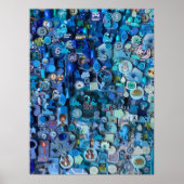 Poster Collage des composants du jeu de carte (Devant)