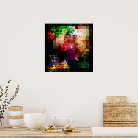 Poster Collage des devises colorées (Cuisine)