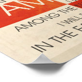 Poster Collage des écritures de psaume (Coin)