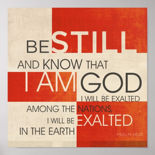 Poster Collage des écritures de psaume (Devant)