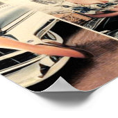 Poster Collage Des Filles Rétro Des Années 1950 (Coin)