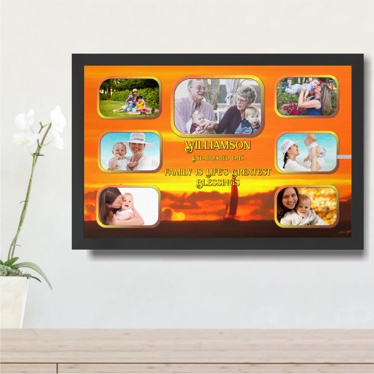 Poster Collage des plus grandes bénédictions de la vie Co