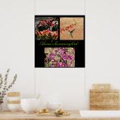 Poster Collage d'impression de colibri d'Anna... (Cuisine)