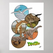 Poster Collage DinoZoo Dinosaur (Devant)