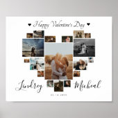 POSTER COLLAGE DU COEUR HEUREUSE SAINTE-VALENTIN (Devant)