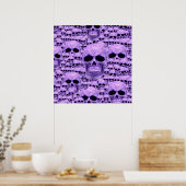 Poster Collage du crâne violet celtique (Cuisine)