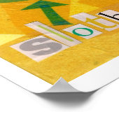 Poster Collage du critère de fente (Coin)