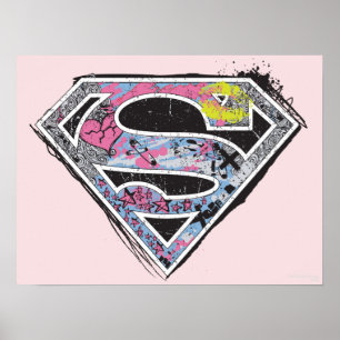 Poster Collage du logo Supergirl