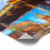 Poster collage du pont de Manhattan (Coin)