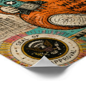 Poster Collage du président enfant drôle (Coin)