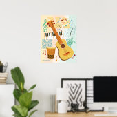 Poster Collage d'Ukelele (Bureau à domicile)