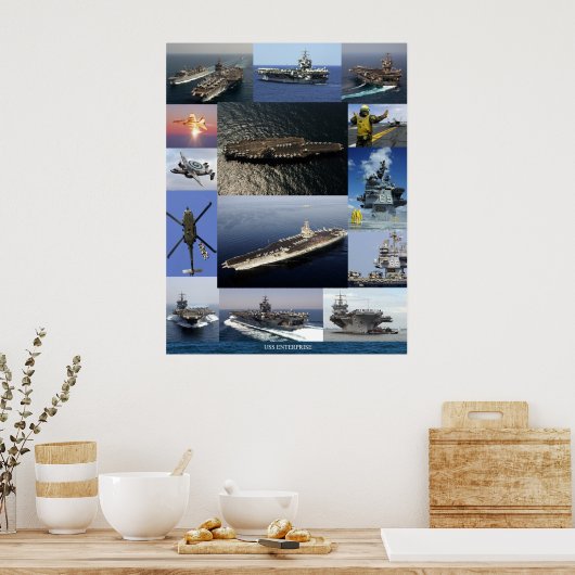 Poster Collage Entreprise USS (Cuisine)