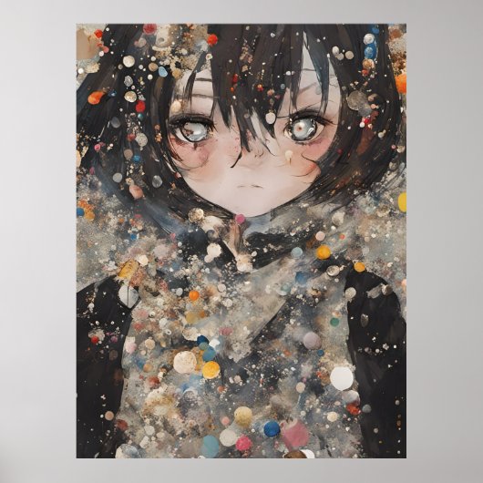 Poster Collage Femme Anime (Devant)
